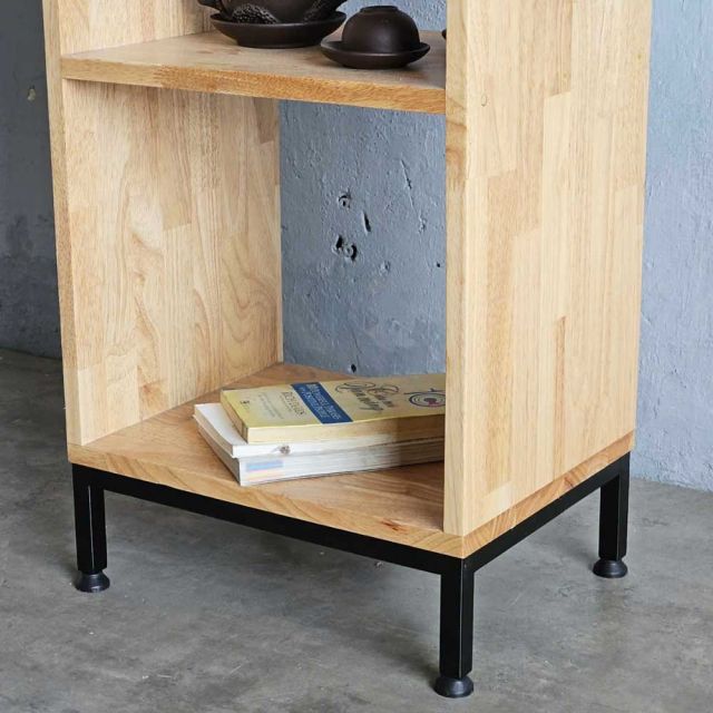 Kệ trang trí 40x30x160cm gỗ cao su KS68264