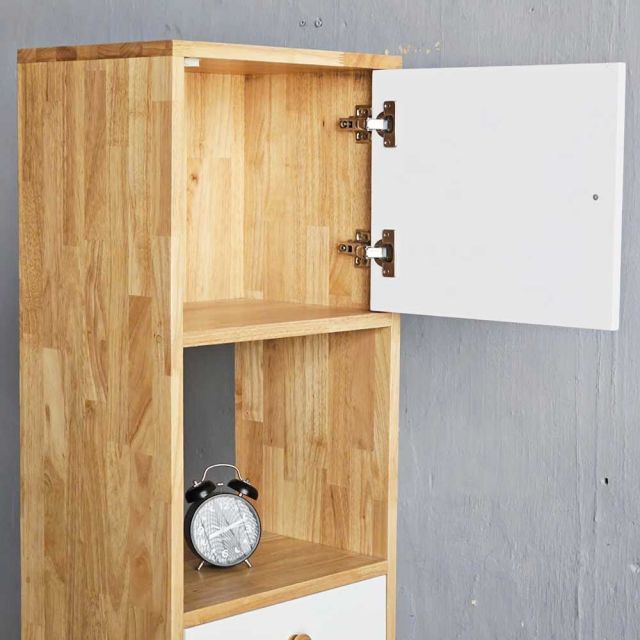 Kệ trang trí 40x30x160cm gỗ cao su KS68264
