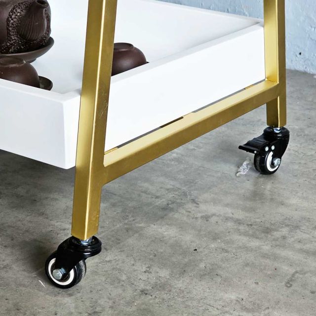 Kệ trưng bày di động 44x40x100cm gỗ cao su TDSL009