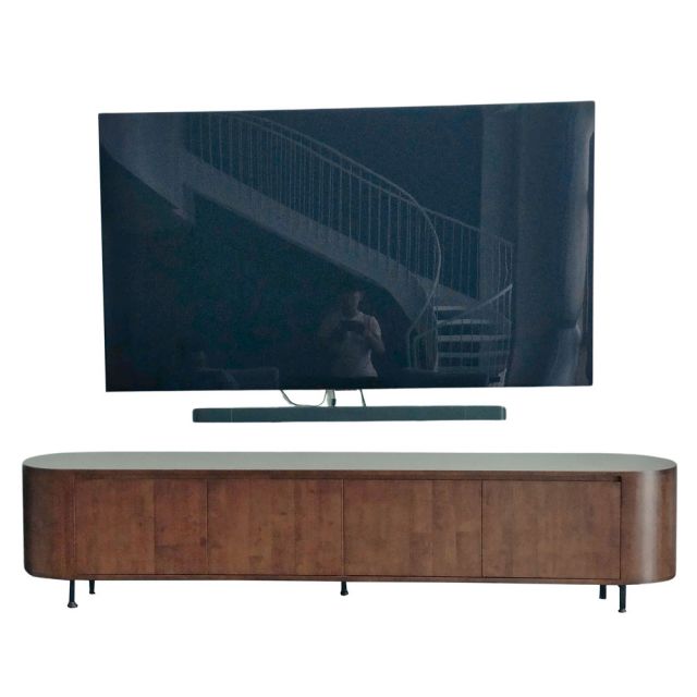 Tủ tivi phòng khách 240x40x42cm gỗ cao su KTV68112 Tủ tivi phòng khách 240x40x42cm gỗ cao su KTV68112