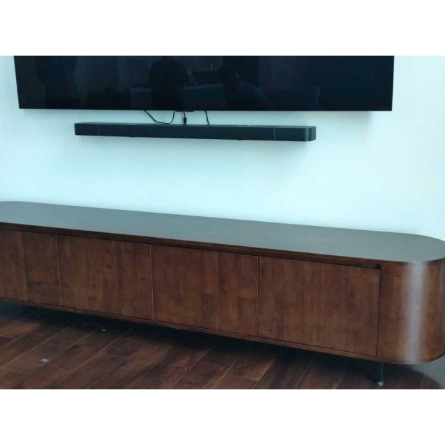 Tủ tivi phòng khách 240x40x42cm gỗ cao su KTV68112