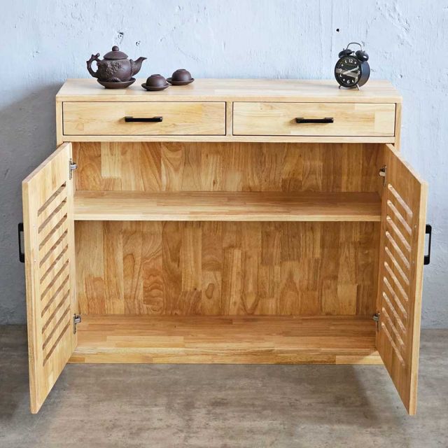 Tủ để đồ 100x30x83cm gỗ cao su KTB68195