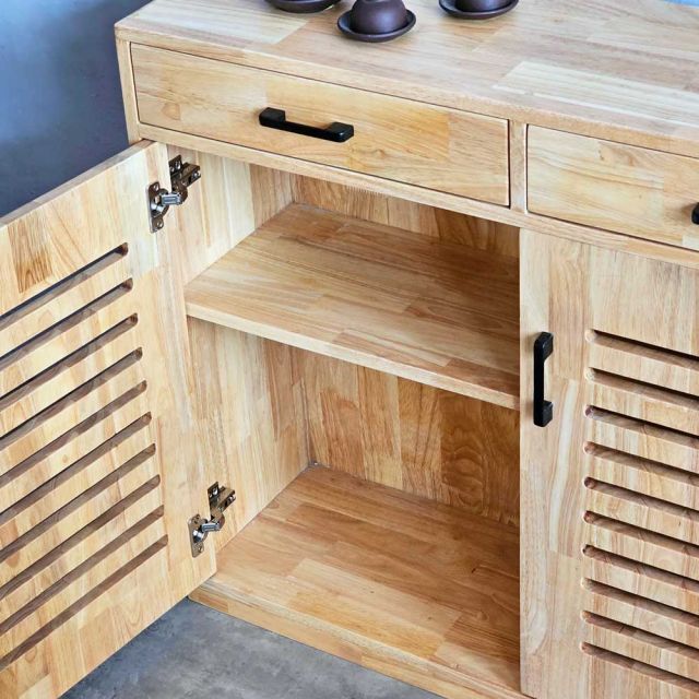 Tủ để đồ 100x30x83cm gỗ cao su KTB68195