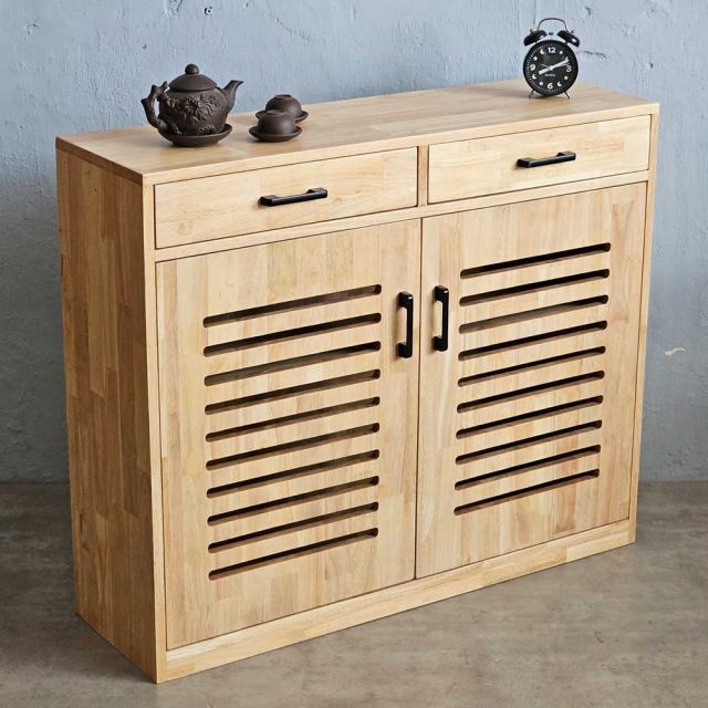 Tủ để đồ 100x30x83cm gỗ cao su KTB68195