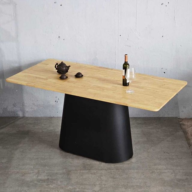Bàn ăn chữ nhật 160x80cm gỗ cao su BA68201