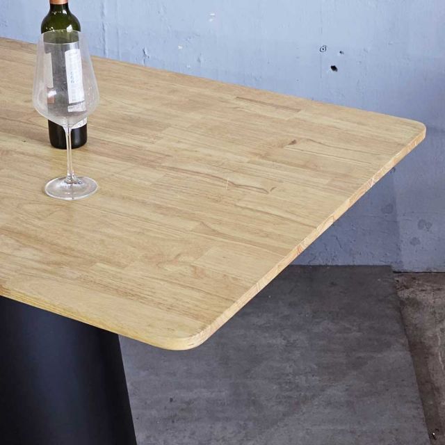 Bàn ăn chữ nhật 160x80cm gỗ cao su BA68201