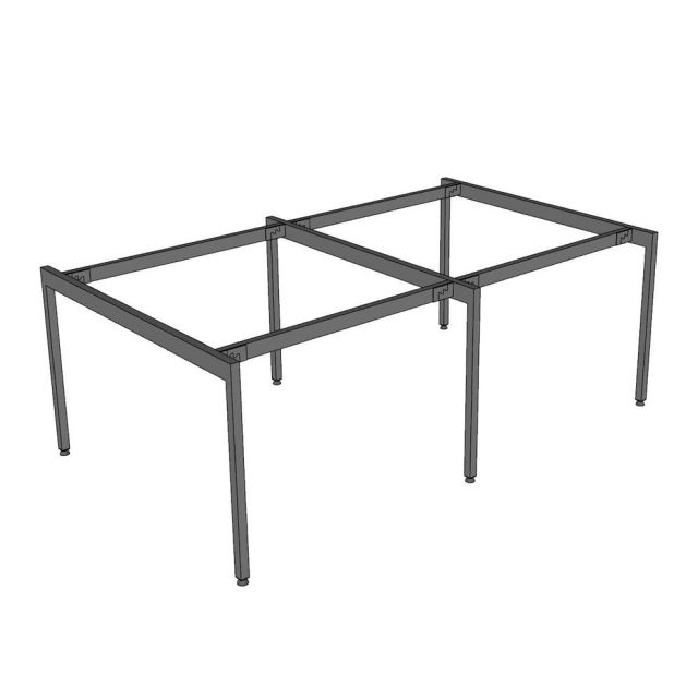 Chân sắt lắp ráp bàn cụm 4 người 200x120cm hệ Slean HCSL033