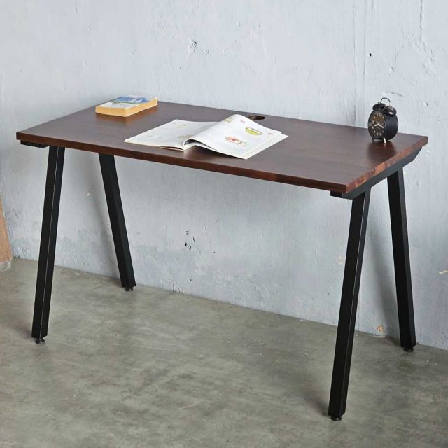 Bàn làm việc 120x60cm gỗ tràm chân sắt hệ PLY HBPL024