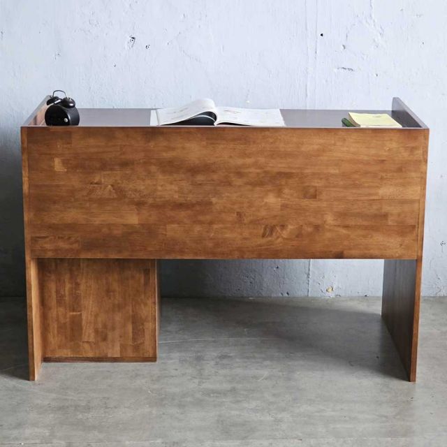 Bàn làm việc có hộc tủ 120x60cm gỗ cao su BD68127