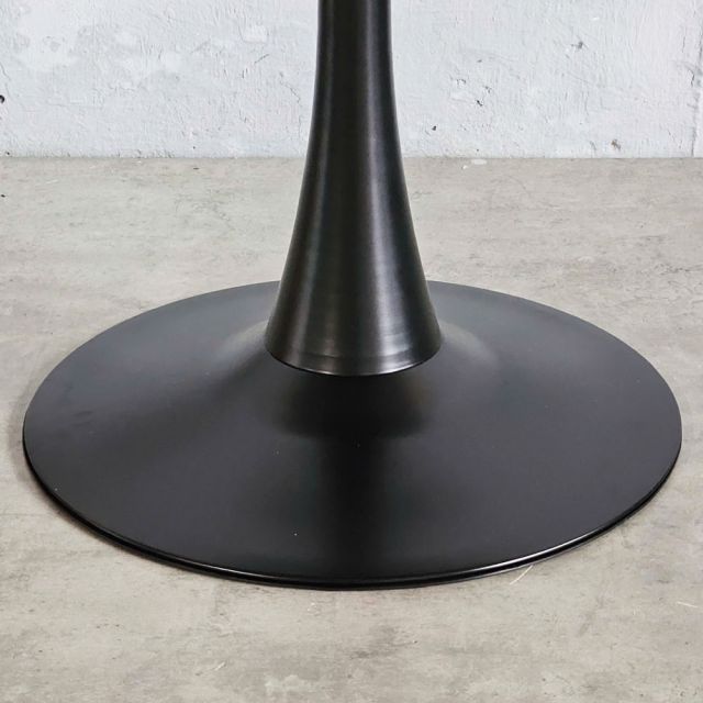 Bàn cafe tròn 70cm gỗ cao su chân sắt Tulip CFD68232