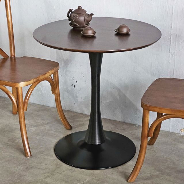 Combo bàn ghế cafe Tulip gỗ cao su CBCF312