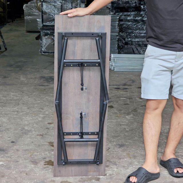 Ghế băng ARGON gấp gọn 100x30x45cm gỗ cao su GBD037