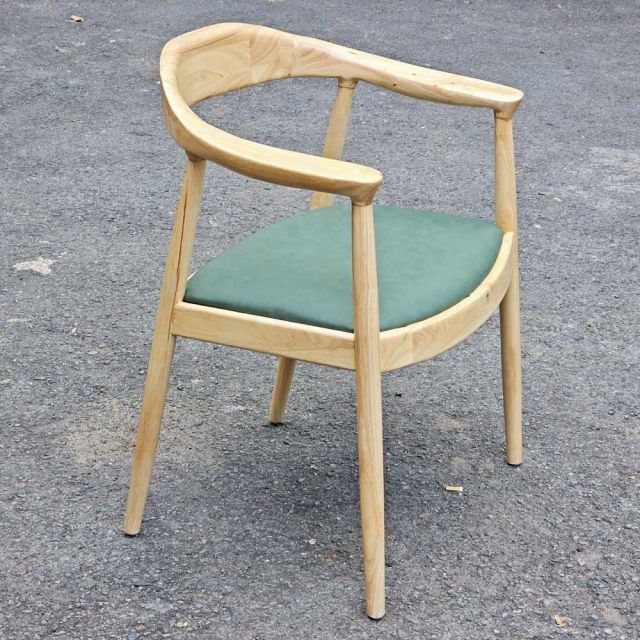 Ghế Kennedy bọc nệm khung gỗ cao su GCF226