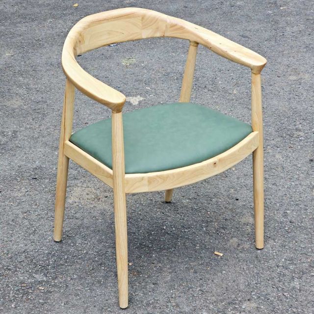 Ghế Kennedy bọc nệm khung gỗ cao su GCF226