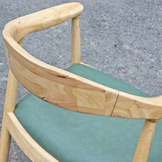 Ghế Kennedy bọc nệm khung gỗ cao su GCF226