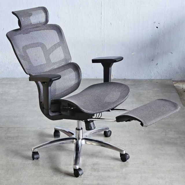 Ghế lưới công thái học có gác chân HOM1105F