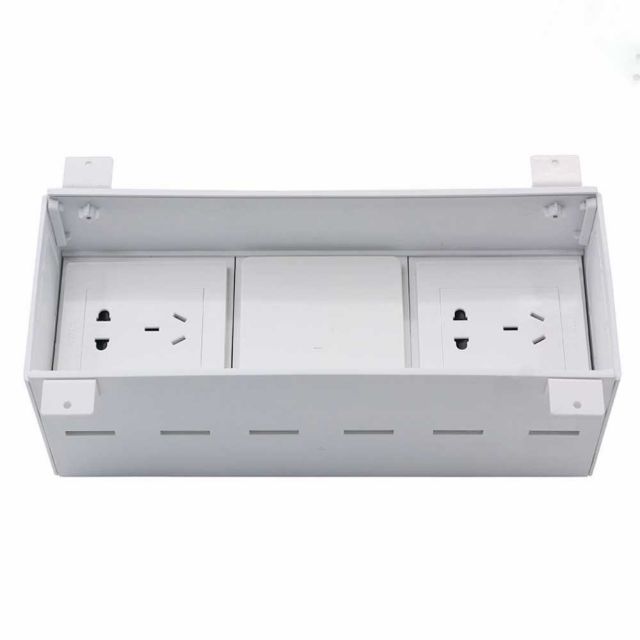 Hộp cắm điện âm bàn nắp nhôm OEDH003A