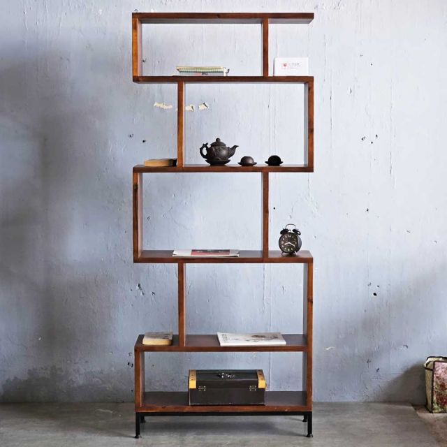 Kệ sách 5 tầng 80x30x190cm gỗ tràm KS68272