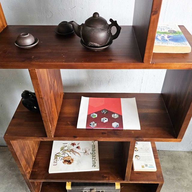 Kệ sách 5 tầng 80x30x190cm gỗ tràm KS68272
