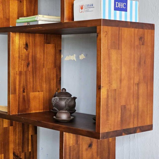 Kệ sách 5 tầng 80x30x190cm gỗ tràm KS68272