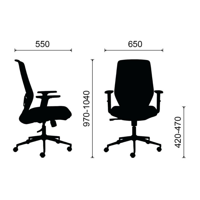 Ghế lưới văn phòng HOM1110-D02