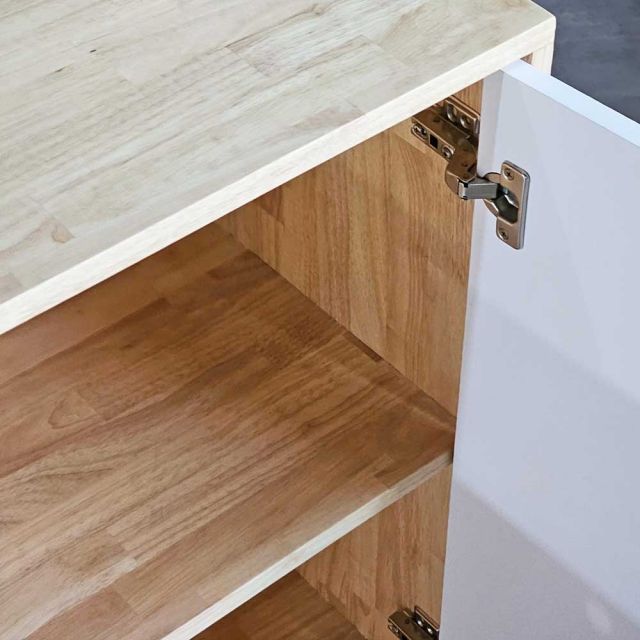Tủ hồ sơ thấp 80x35x75cm gỗ cao su THS68071