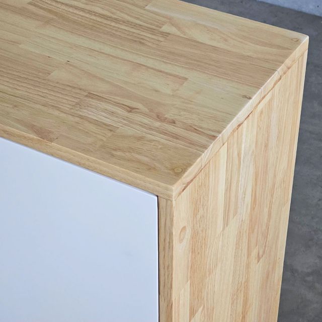 Tủ hồ sơ thấp 80x35x75cm gỗ cao su THS68071