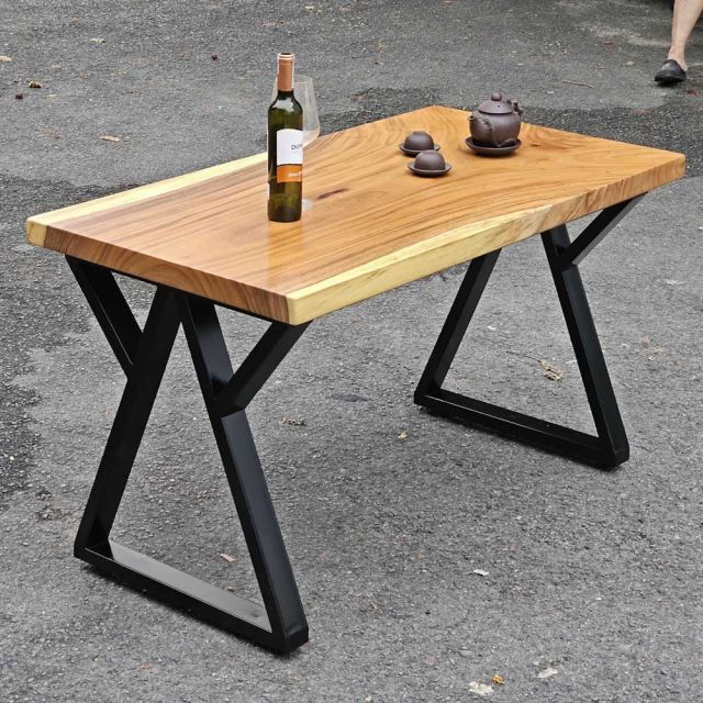 Bàn ăn chữ nhật 120x65cm gỗ me tây BA68203