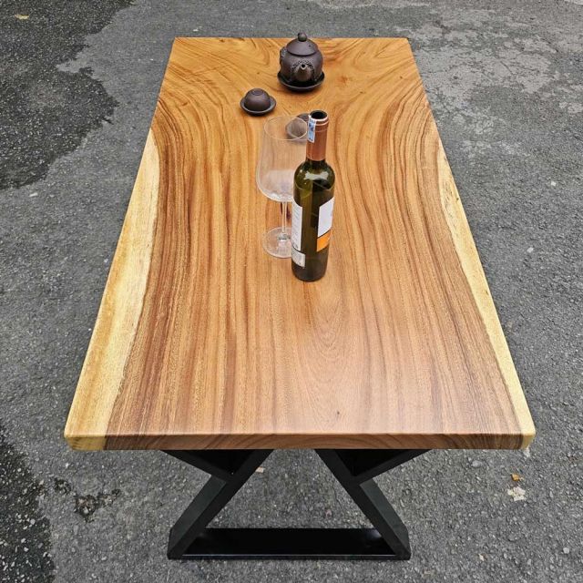 Bàn ăn chữ nhật 120x65cm gỗ me tây BA68203