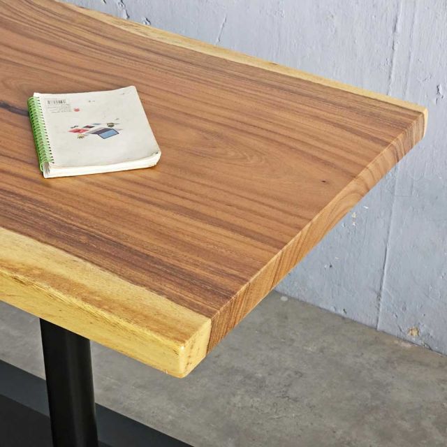 Bàn nhà hàng/cafe chữ nhật 120x65cm gỗ me tây CFD68235
