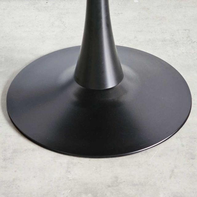 Bàn cafe tròn 80cm gỗ tràm chân sắt Tulip CFD68233