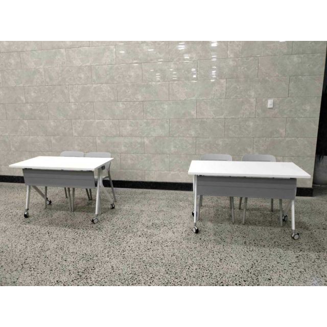Bàn đào tạo gấp gọn 120x60cm chân sắt di động SPD68225