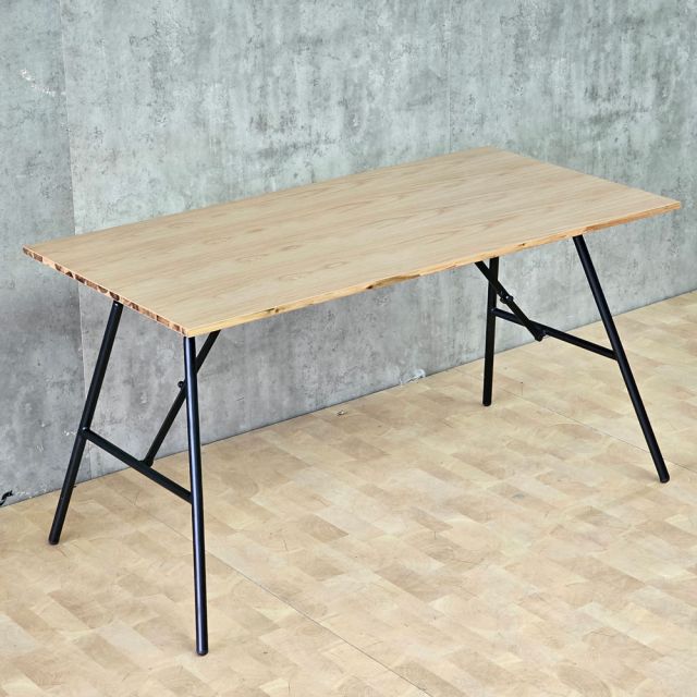 Bàn làm việc gấp gọn 140x70cm ván otim phủ veneer sồi SPD68227
