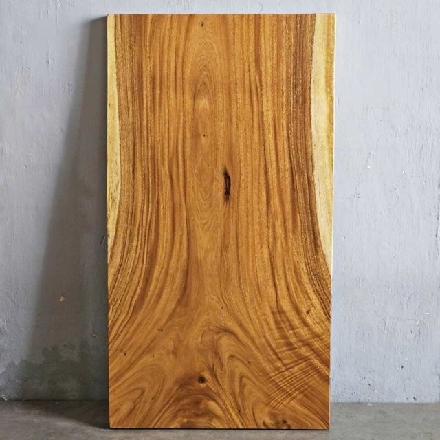 Mặt bàn gỗ me tây 120x65cm dày 5cm hoàn thiện chống thấm MB050