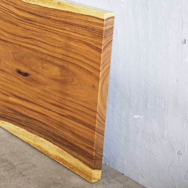 Mặt bàn gỗ me tây 120x65cm dày 5cm hoàn thiện chống thấm MB050