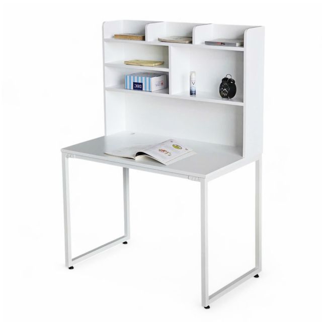 Bàn học liền giá sách 100x60x145cm gỗ cao su FD68068 Bàn học liền giá sách 100x60x145cm gỗ cao su FD68068