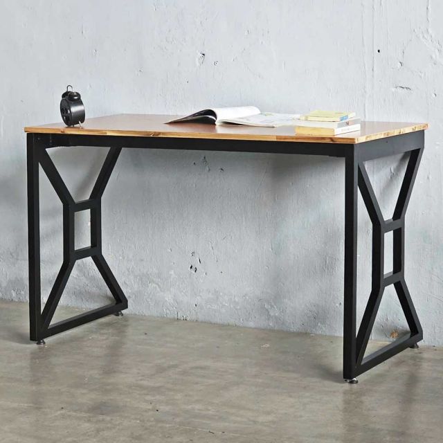 Bàn làm việc 120x60cm ván otim phủ veneer gỗ xoan đào HBSL043