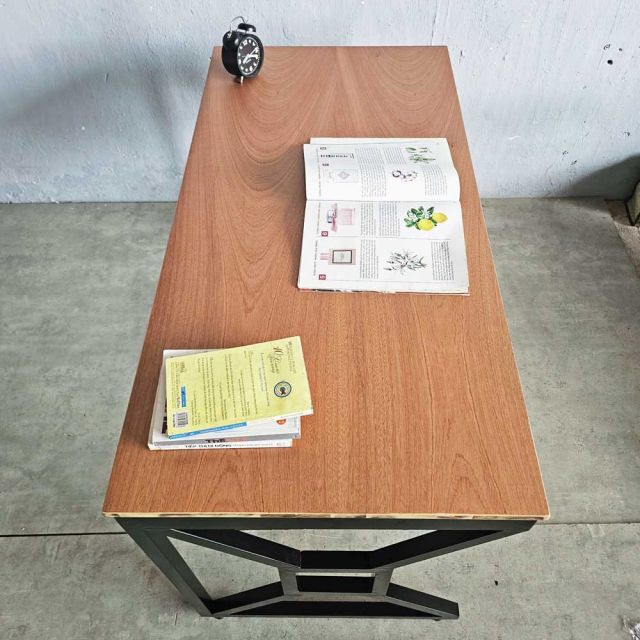Bàn làm việc 120x60cm ván otim phủ veneer gỗ xoan đào HBSL043