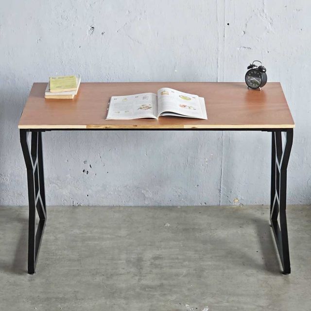Bàn làm việc 120x60cm ván otim phủ veneer gỗ xoan đào HBSL043