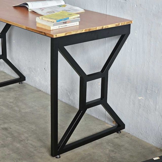 Bàn làm việc 120x60cm ván otim phủ veneer gỗ xoan đào HBSL043