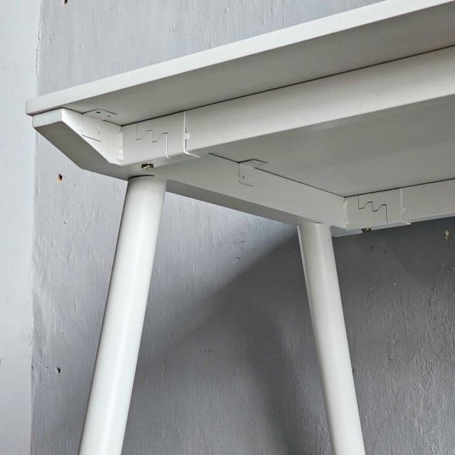 Bàn làm việc 140x70cm gỗ cao su hệ CONE lắp ráp HBCO067
