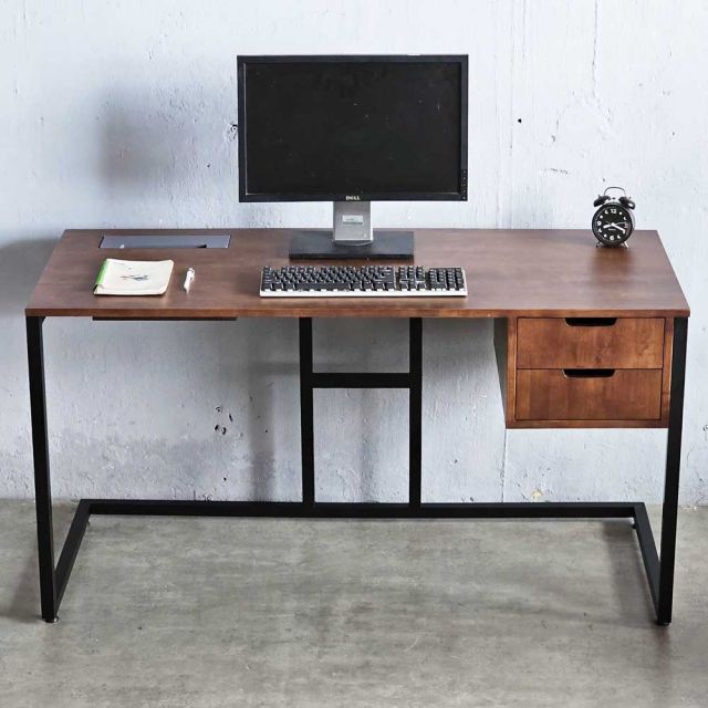 Bàn làm việc Zenit 140x60cm gỗ cao su BD68133