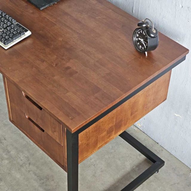 Bàn làm việc Zenit 140x60cm gỗ cao su BD68133