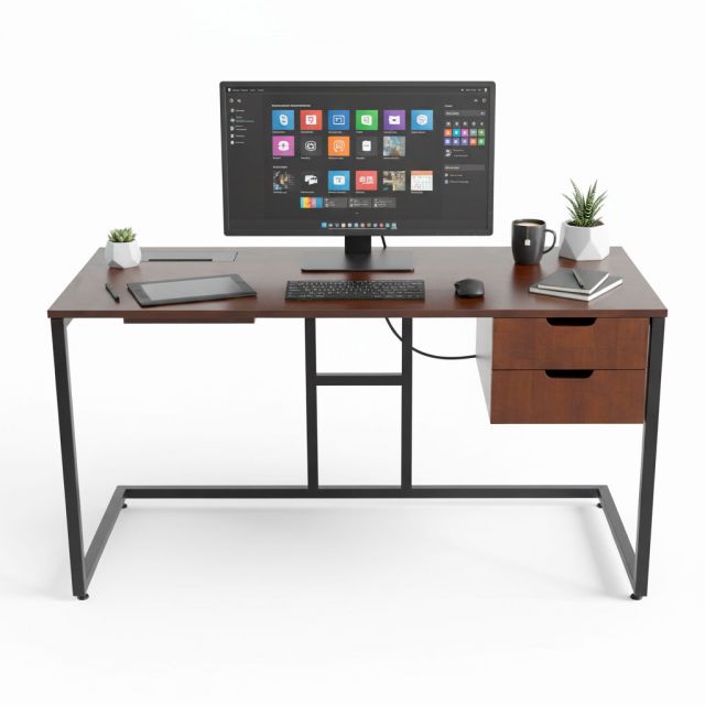 Bàn làm việc Zenis 140x60cm gỗ cao su BD68133