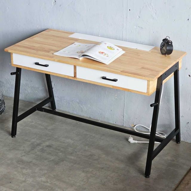 Bàn ZDesk có ngăn kéo tích hợp hộp điện 120x60cm có giá treo ZD007