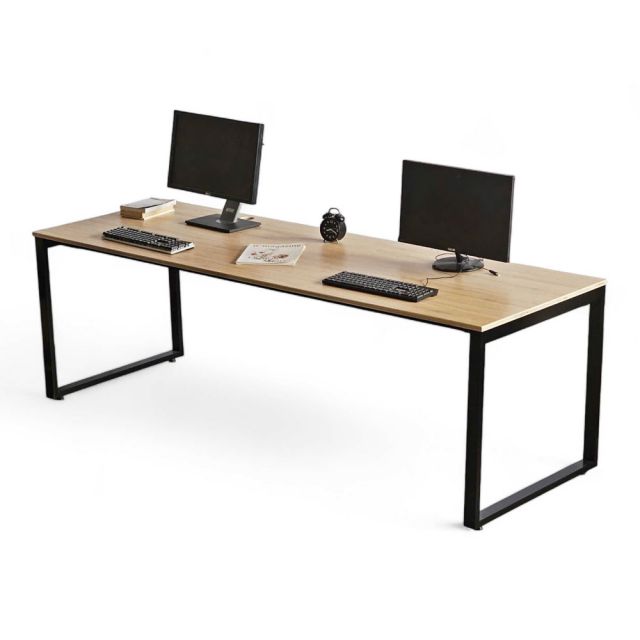 Bàn cụm 2 chỗ 240x80cm gỗ plywood hệ Rectang HBRT102 Bàn cụm 2 chỗ 240x80cm gỗ plywood hệ Rectang HBRT102