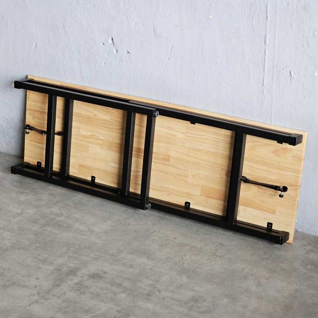 Bàn làm việc gấp gọn 120x40cm gỗ cao su SPD68226