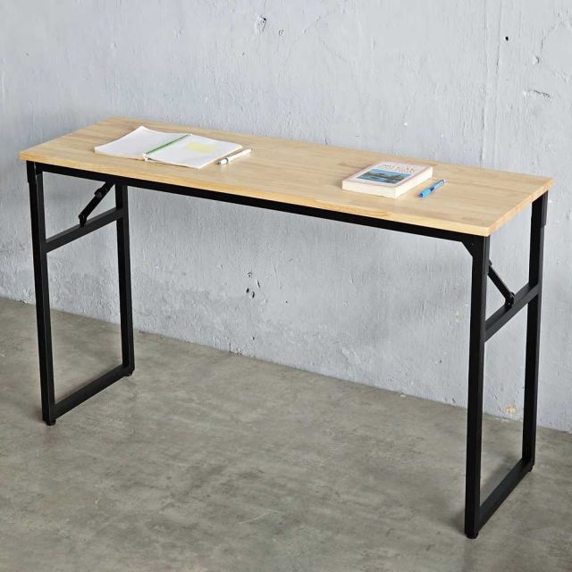 Bàn làm việc gấp gọn 120x40cm gỗ cao su SPD68226