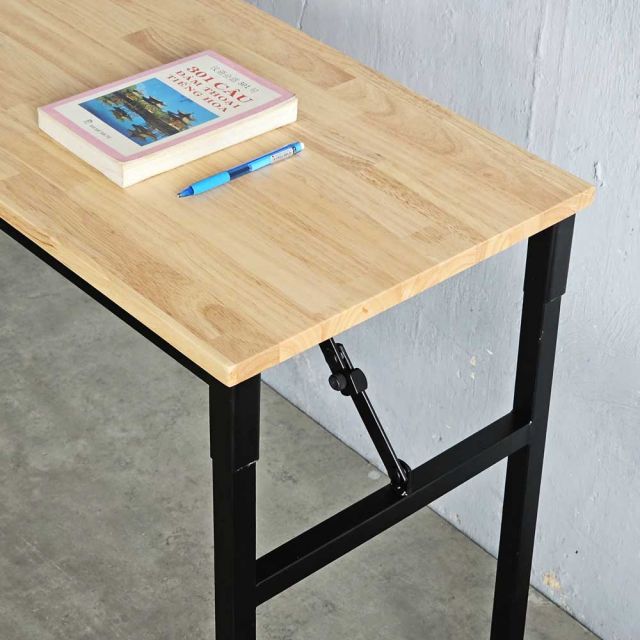 Bàn làm việc gấp gọn 120x40cm gỗ cao su SPD68226