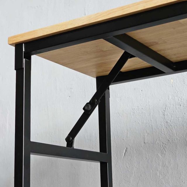 Bàn làm việc gấp gọn 120x40cm gỗ cao su SPD68226